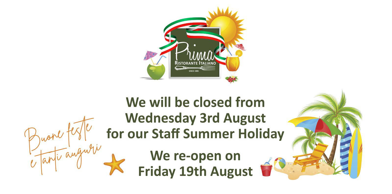 Holiday Closure Poster July 22